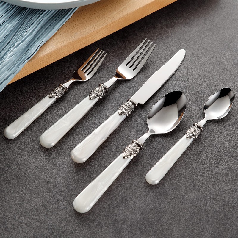 CATHYLIN REVERIE Collection 18/10 Stainless Steel Vintage Flatware set,Sliverware set,Dishwasher