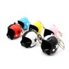 VmG-Store Motorcycle Helmet Retro Keyring with Functional Clasp XL, yellow