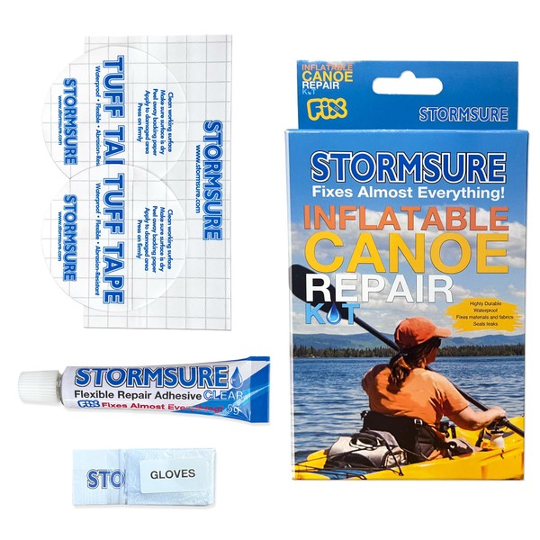 Stormsure Inflatable Canoe & Kayak Repair Kit - Ideal for