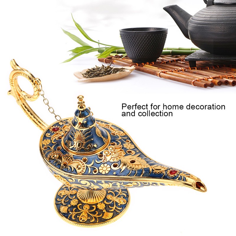 Metal Carved Hollow Legend Lamp Hollow Aladdin Magic Genie Light
