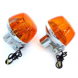 Set of 2 - Turn Signals - Single Filament - Fits Honda CB175 CB200 CB350 CB450 CB500 CB750