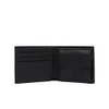 Lacoste Cartera Billfold Classic mediana de poliuretano para hombre, Negro,