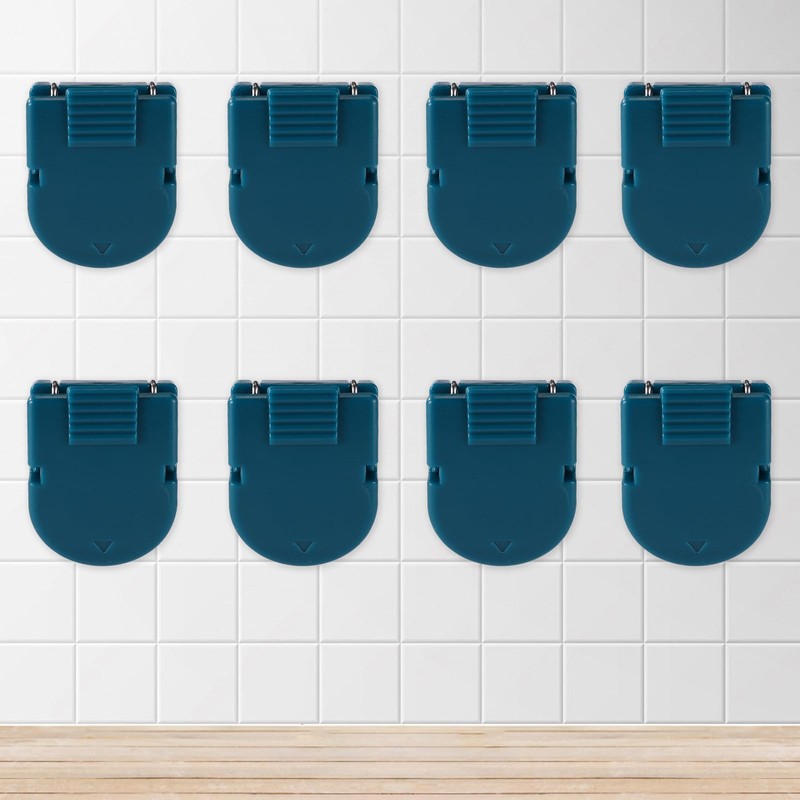 BOXOB 24pcs Cubicle Pins, Plastic Cubicle Clips for Fabric Walls