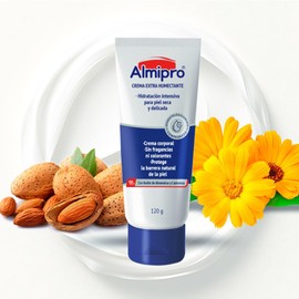 Almipro Crema Extra Humectante De 4.2 Oz: Hidratación Intensa Para Pieles Frágiles Y Secas Con Aceites De Caléndula Y Almendras, Protector De Barrera Y Humectante Para 4,2 Onzas (Paquete De 1)