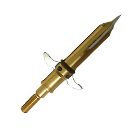 LeeMui Aluminum Universal Hunting Archery Broadheads Blades Grain Screw-in Arrow Heads Tips Portable with Cut Shock Collar