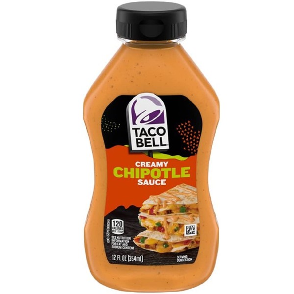 Taco Bell Creamy Chipotle Sauce, One 12 Fl Oz (354 ml) Squeezable Bottle