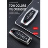 SANRILY Key Cover for Mitsubishi Key 2023, Silver-keyring B, 4