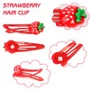 MOTIBACK 20 Pcs Strawberry Hair Clips – Cute Hair Barrettes