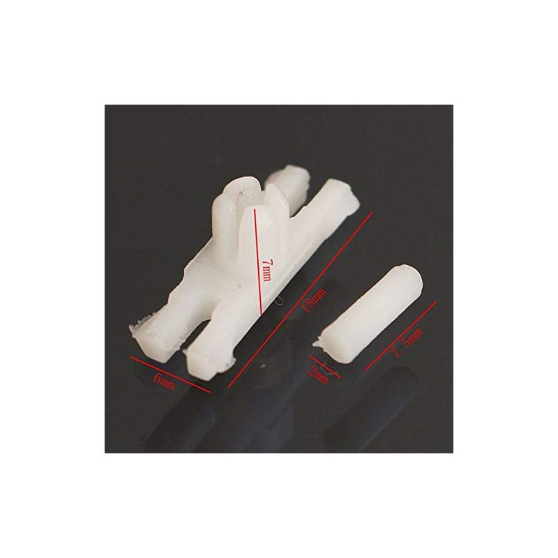 C-FUNN 10Psc Side Door Trim Moulding Strip Plastic Clips For