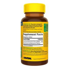 Nature Made Vitamina D3 + K2 30 Cápsulas Blandas Sin sabor para Adultos ayuda al fortalecimiento de huesos, dientes, músculos y apoyo a la salud inmune, suministro para 30 días.