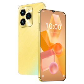 Fine Life Pro Unlock Phone, 6.3 Inch Screen, Dual Cameras, Dual SIM Cards, 2GRAM+16GROM/TF128GB, Supports 4G FDD-LTE: B1/B3/B7/B20, Suitable for Beginners (3, Gold)