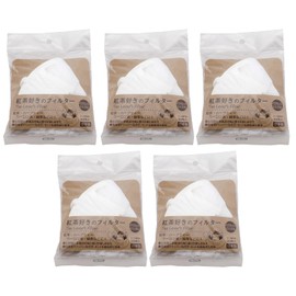 Tokiwa Industries Tea Filter, Tea Lovers Filter, 1 to 2 Cups, Set of 5, Approx. 4.6 x 3.6 inches (11.8 x 9 cm), Made in Japan, White