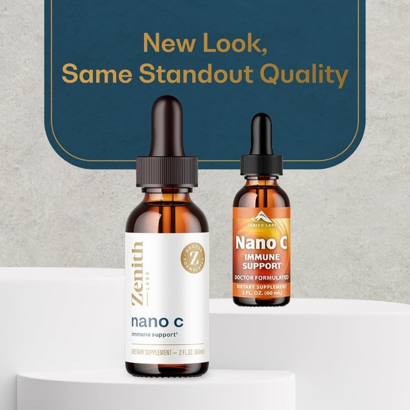 Zenith Labs Liquid Vitamin C Drops for Adults - Nano