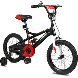 WEIZE Kids Bike,16 Inch Children Bicycle for Boys Girls Ages 4-7 Years Old, Rider Height 38-60 Inch, Coaster Brake, Black