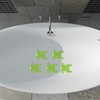 Relaxdays Set of 5 Frog Design Bath Stickers with Suction