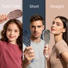 Boar Bristle Hair Brush, Curved Vented Brush for Wet Dry