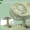 Double Motor Folding Tabletop Fan Rotating Cooling Fan 3 Speed