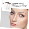 minkissy 6pcs Eyebrow Transfer Stickers Brow Tool Realistic Look for