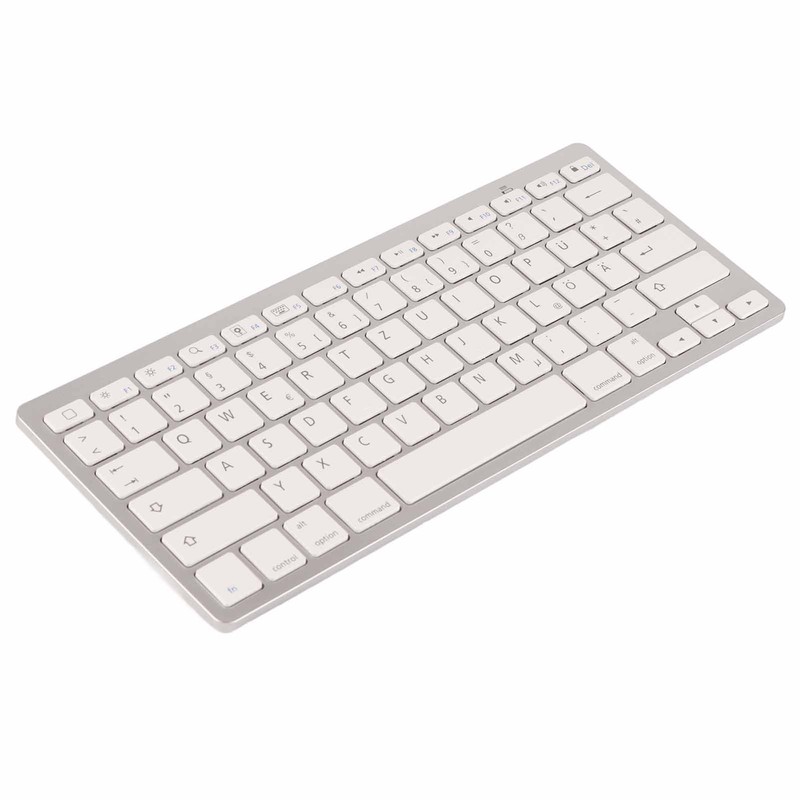 Wireless Keyboard Portable Universal Slim Silent Wireless Bluetooth German Keyboard