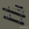Alzassbg 10 Pack Matt Black and Silver Cabinet Knobs, 2