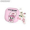 ESTHER BUNNY Buds Live Case + Keyring Set 2items, Case#$%Keyring:White Bunny-Pompom Bunny