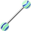 Body Candy Blue Lime Hypnotic Acrylic Barbell Tongue Ring