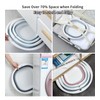 Collapsible Wash Basin, Plastic+TPR Buckets, Portable and Space Saving, Multi-Function