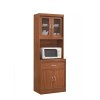 Hodedah KITCHEN MICROWAVE CABINET Kitchen Storage | Multiple Wooden Finishes