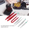 ANKROYU Q195 PVC 7PCS Work Tweezers, Anti Static Multi Purpose