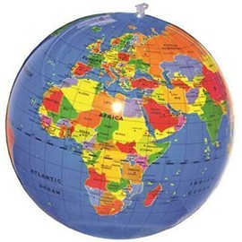 Aufblasbarer Globus, Politisch