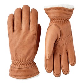 Buvika Deerskin Glove | Insulated 5-Finger Glove for Cold Weather & Everyday Wear - Cork - 7