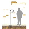 Derkniel Shepherd Hook 60 Inch Tall Heavy-Duty Metal Garden Hanging
