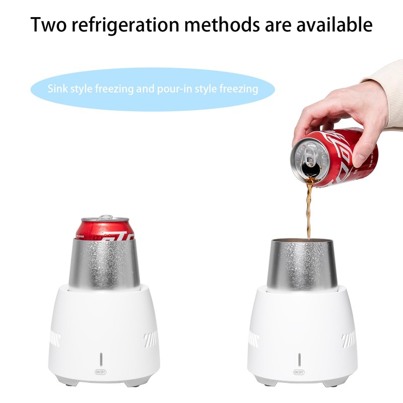 YoShin Portable Mini Electric Beverage Cooler,Instant Quick Cooling Cup for