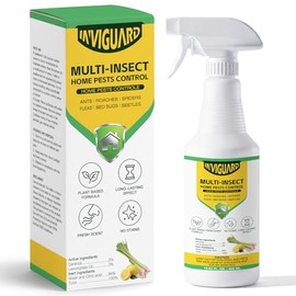 Lemongrass Oil Insect & Spider Repellent Spray Indoor & Outdoor Bug Control for Spiders, Ants, Roaches, Fleas, Bed Bugs, and More Plant-Based Formula 13.5 oz