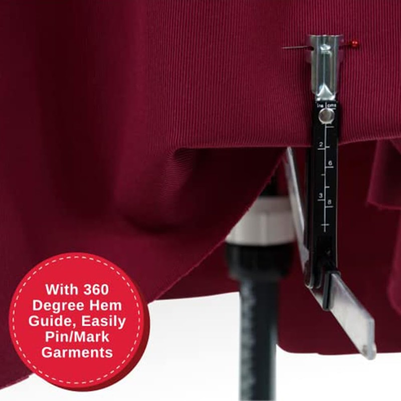 SINGER Female Adjustable Gray Dress Form Fits Sizes 10-18 Pinnable