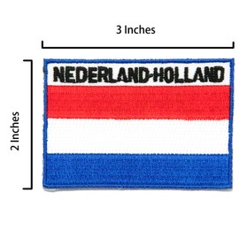 A-ONE 3 PCS Pack- The Netherlands Friesland Afsluitdijk Patch + Netherlands National Flag Patch + Holland Flag Badge, Afsluitdijk Shield Patch, Emblem Pin