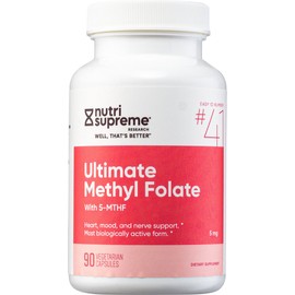 Nutri Supreme Vitamins Folate, Ultimate Methyl (5-MTHF)- 90 capsules