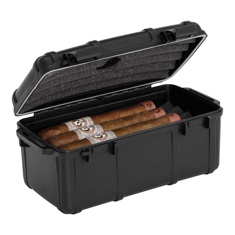 Cigar Caddy Waterproof Travel Cigar Humidor for 15 Cigars, First