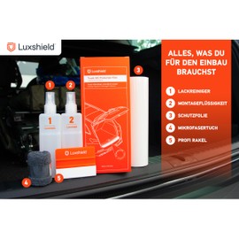 Luxshield Car Bumper Protector Set for Vauxhall Karl C16 I 2015-2019 - Rear Bumper guards for cars, anti scratch, Paint Protector For Sill Lip - Carbon Black