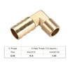 sourcing map Brass Barb Hose 90 Degree Elbow 16 mm