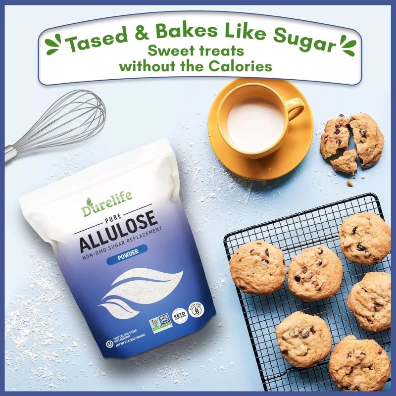 Durelife Allulose sweetener 100% Pure Powdered Sugar Substitute 1 lb