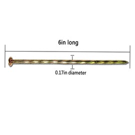 MAOMBO Metal Turf Nails 200 Pcs 6-Inch Landscape Stakes, Spiral Galvanized Landscape Spikes, Garden Nails for Artificial Turf, Paver Edging, Weed Barrier, Lawn Edging，Carpentry and More