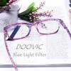 DOOViC 4 Pack Computer Reading Glasses Blue Light Blocking Anti