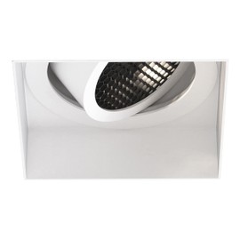 Astro Trimless Square Adjustable Indoor Downlight (Matt White), GU10 LED Lamp, Designed in Britain - 1248020-3 Years Guarantee