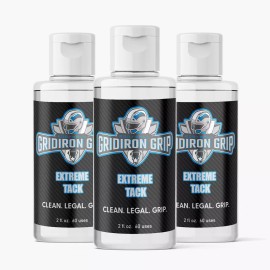 GridIron Grip THREE - GridIron Grip Football Glove Grip Gel Bottles * Grip Boost Stickum