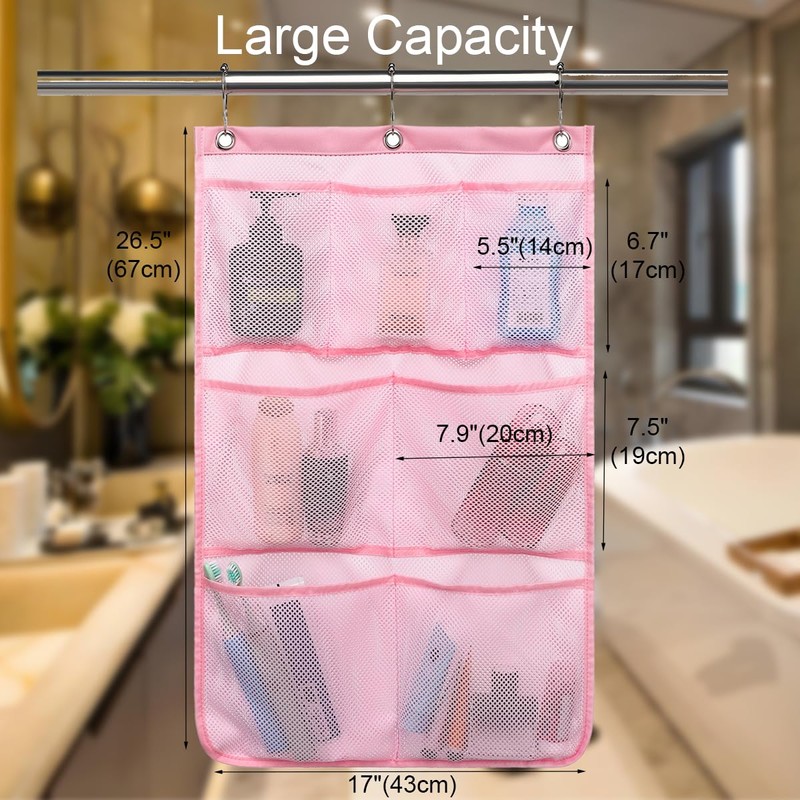 GYEUKHAM Hanging Mesh Shower Caddy for Bathroom - Quick Drying