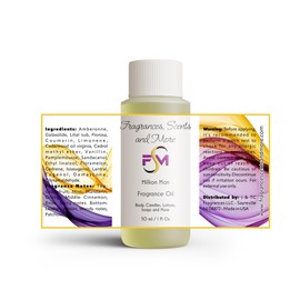 Million Man Fragrance Oil - 1 Fl Oz Plastic Bottle (30ml)