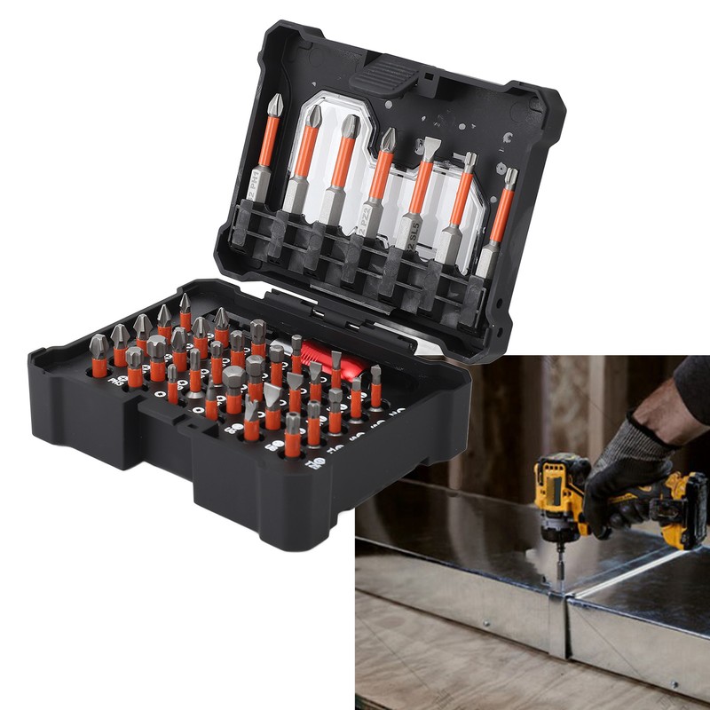 38Pcs Screwdriver Bit Set S2 Alloy Steel Combination Hardware Tool