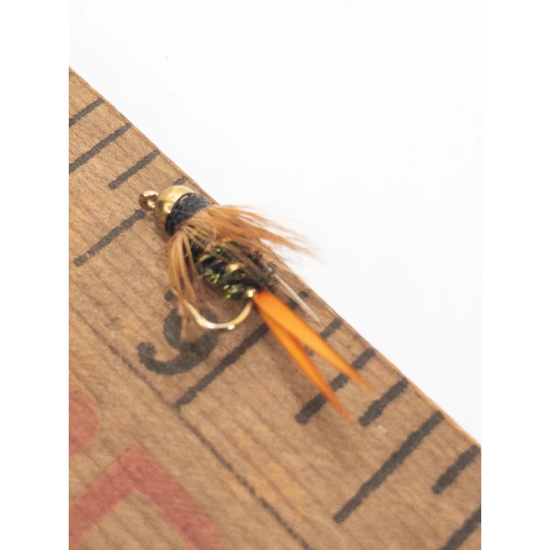 TrouserTrout Handcrafted New Zealand Fishing “Bead Head Prince” Nymph #14