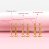FANSING FANSING 20g Cartilage Earring Gold Tragus Stud 5mm CZ